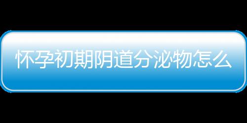 怀孕初期阴道分泌物怎么回事